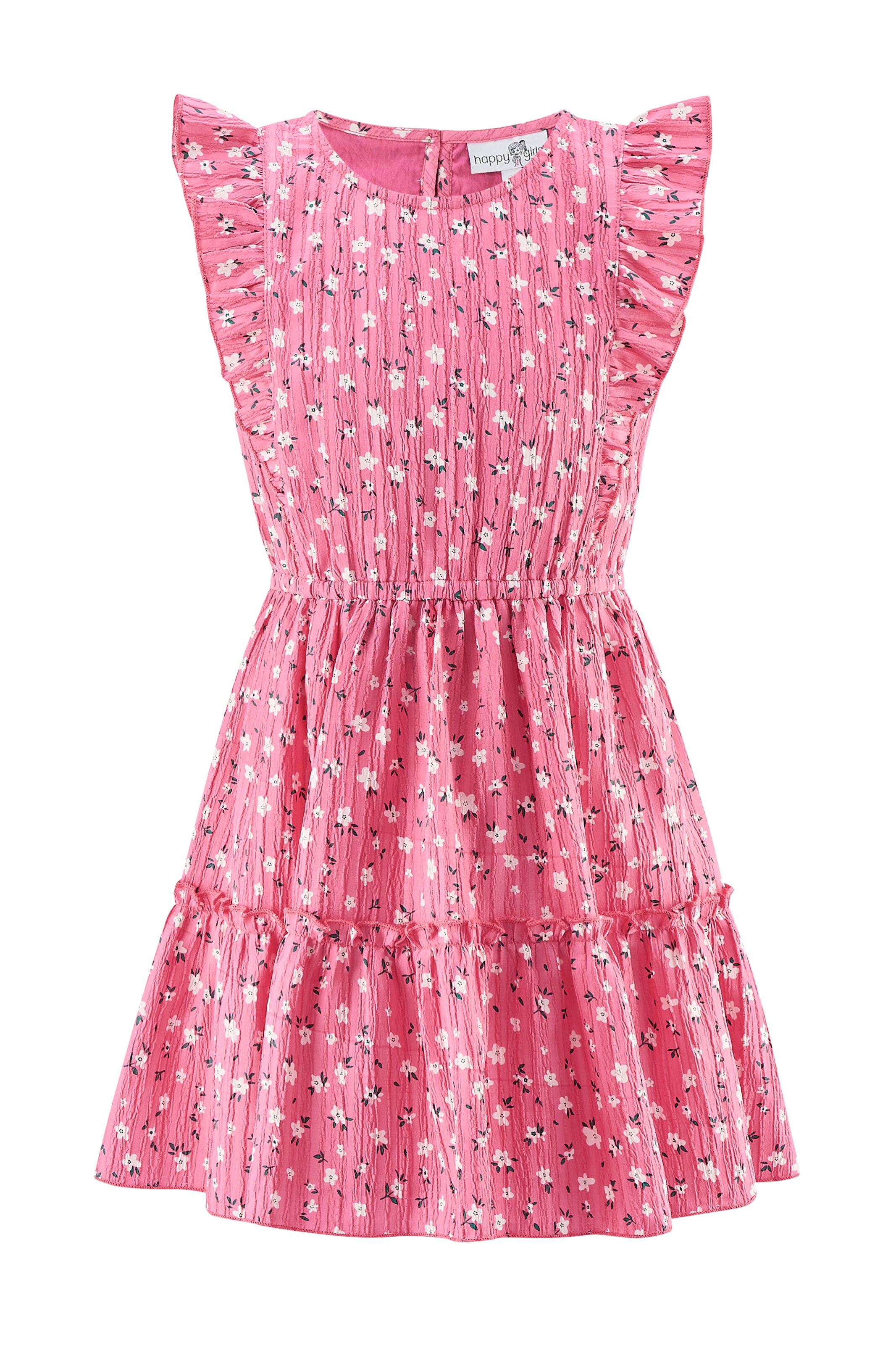 happy girls Sukienka w kolorze różowy: przód