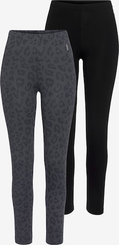 LASCANA Skinny Leggings in Grau: predná strana