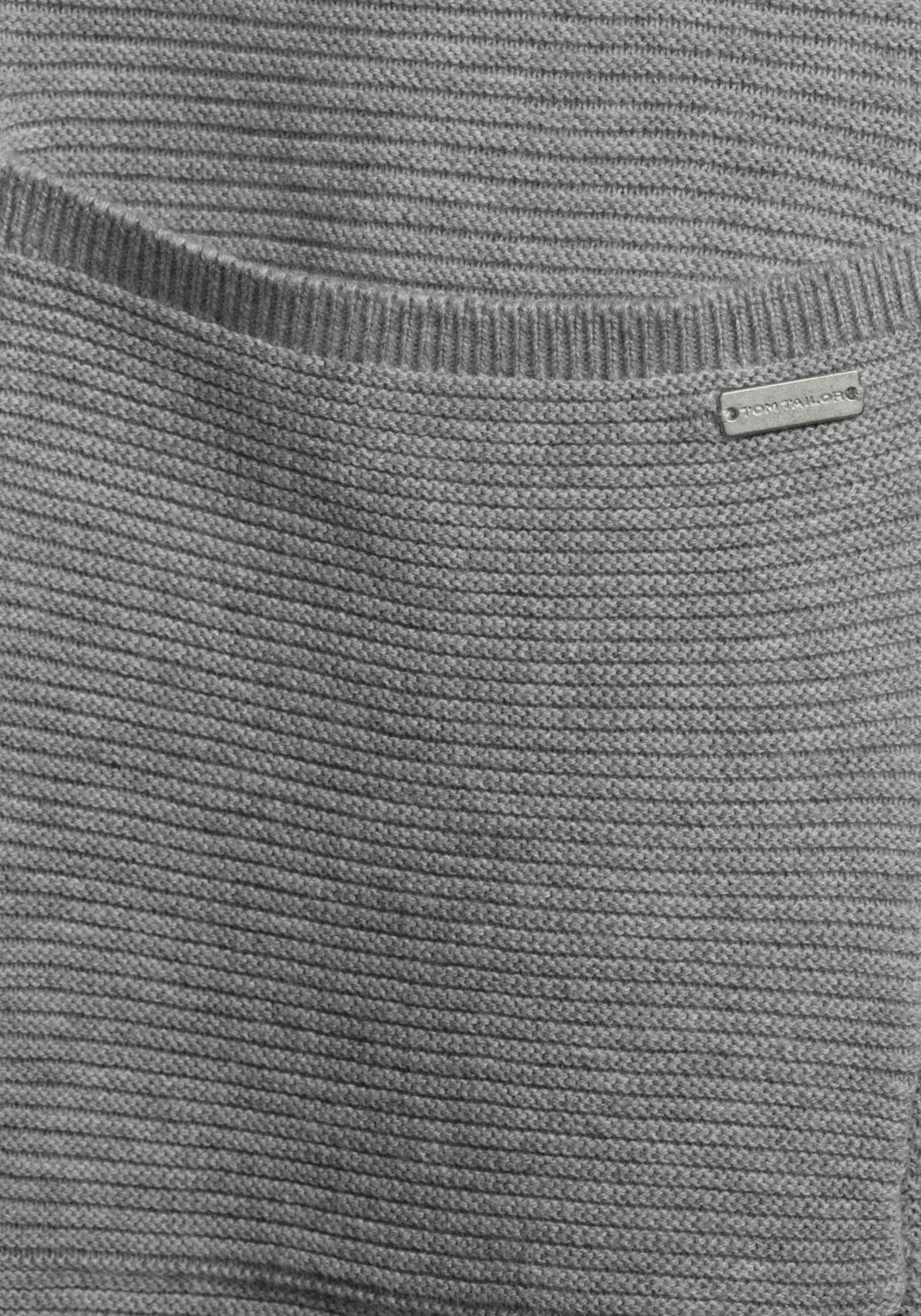 TOM TAILOR Strickjacke in Grau