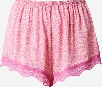 HunkemöllerPidžama hlače - roza boja: prednji dio