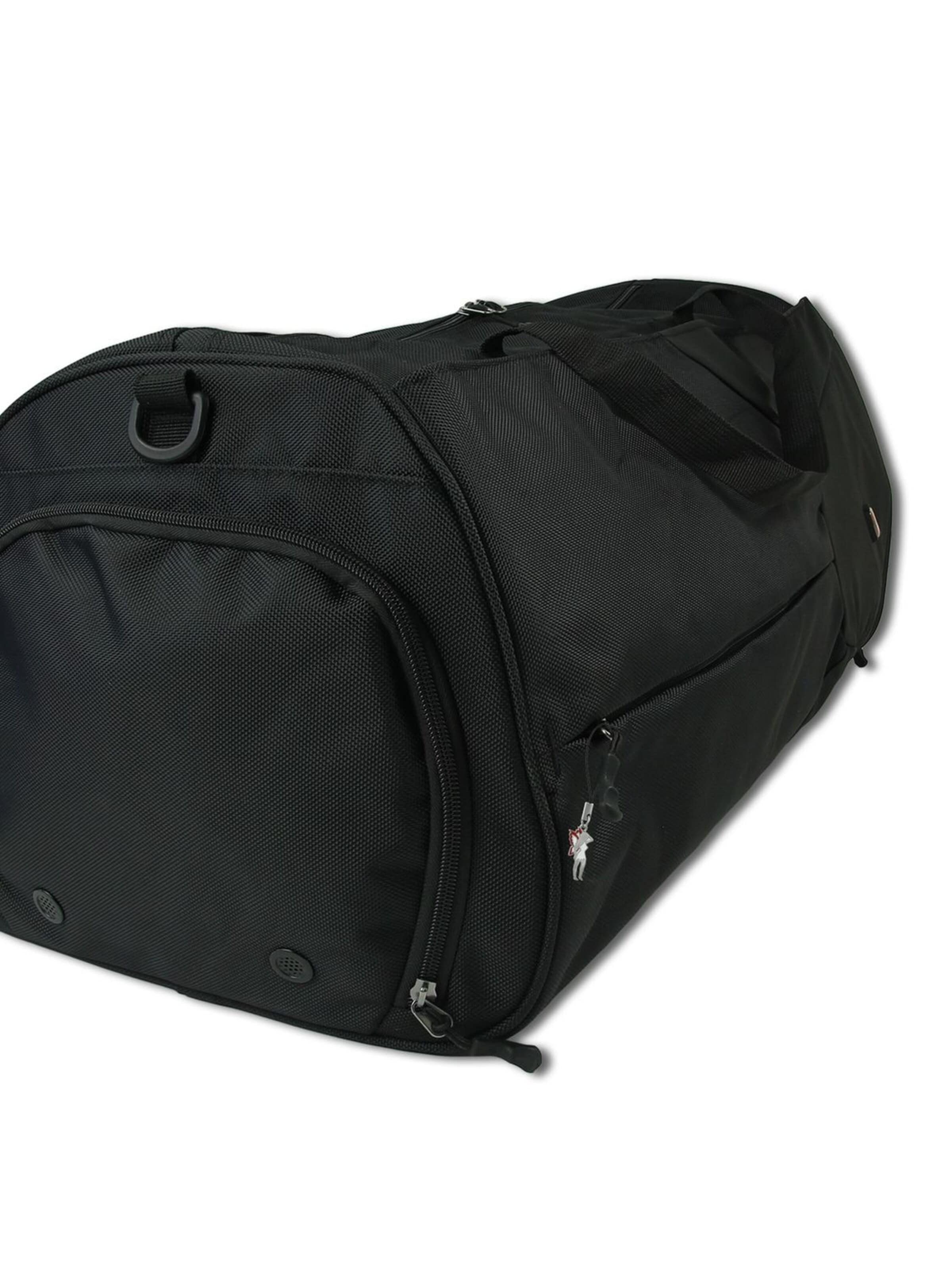 Travel N Meet - Bolsa para gimnasio en negro