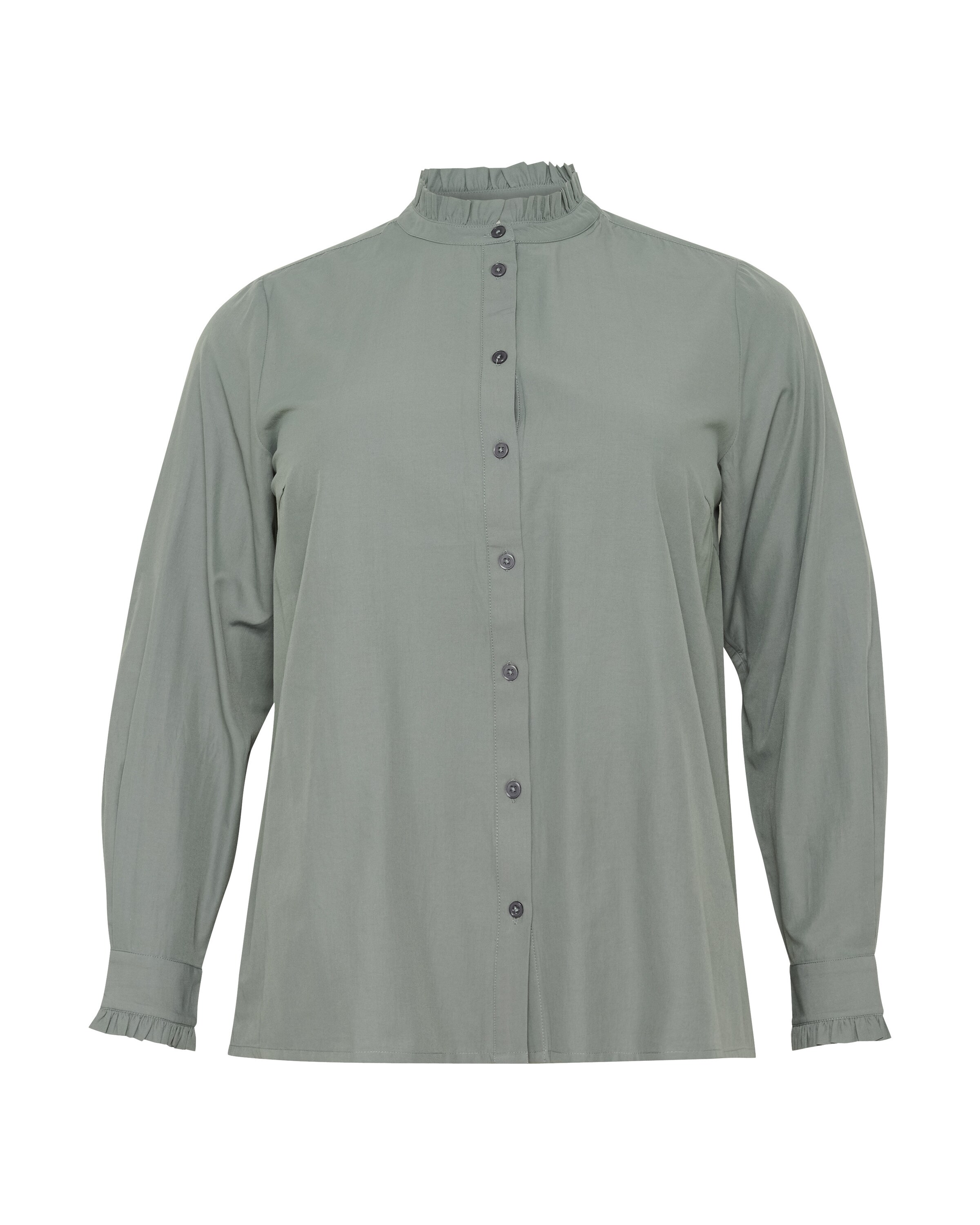 KAFFE CURVE Μπλούζα 'KC Cadi' σε πράσινο: μπροστά