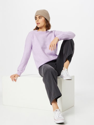 PIECES - Pullover 'Janita' em roxo