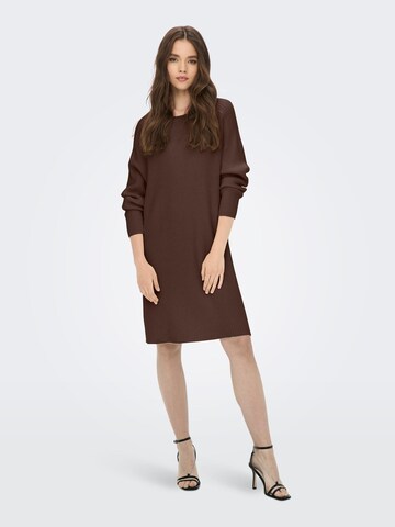 ONLY Knitted dress 'Fia Katia' in Brown