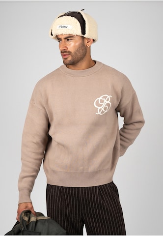 Pull-over 'Academy' Prohibited en beige : devant
