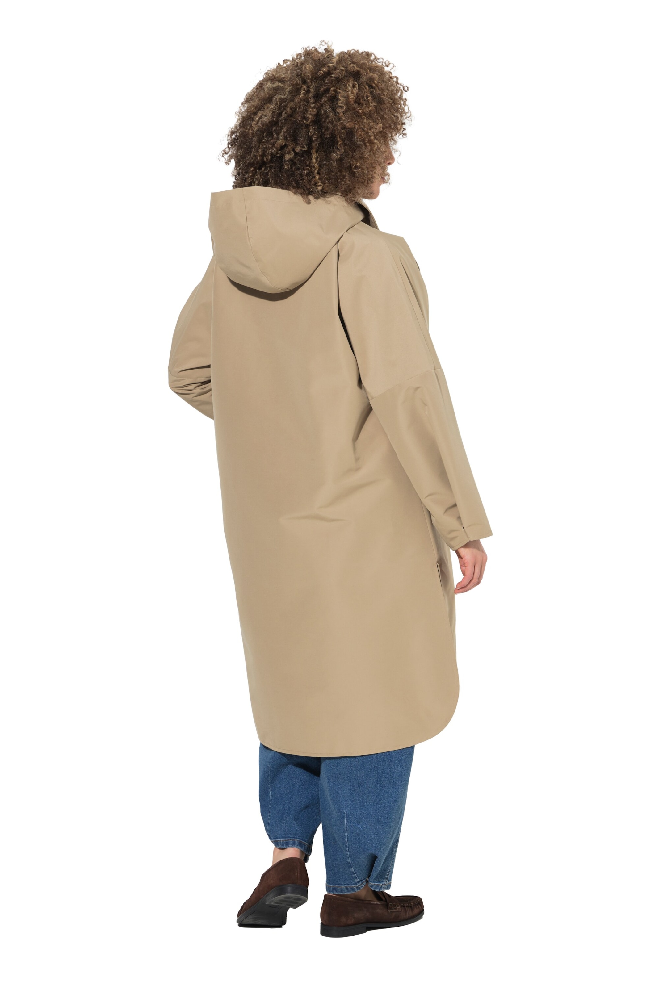 Ulla Popken Between-seasons coat in Beige