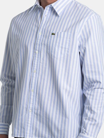 LACOSTE Comfort fit Button Up Shirt in Blue