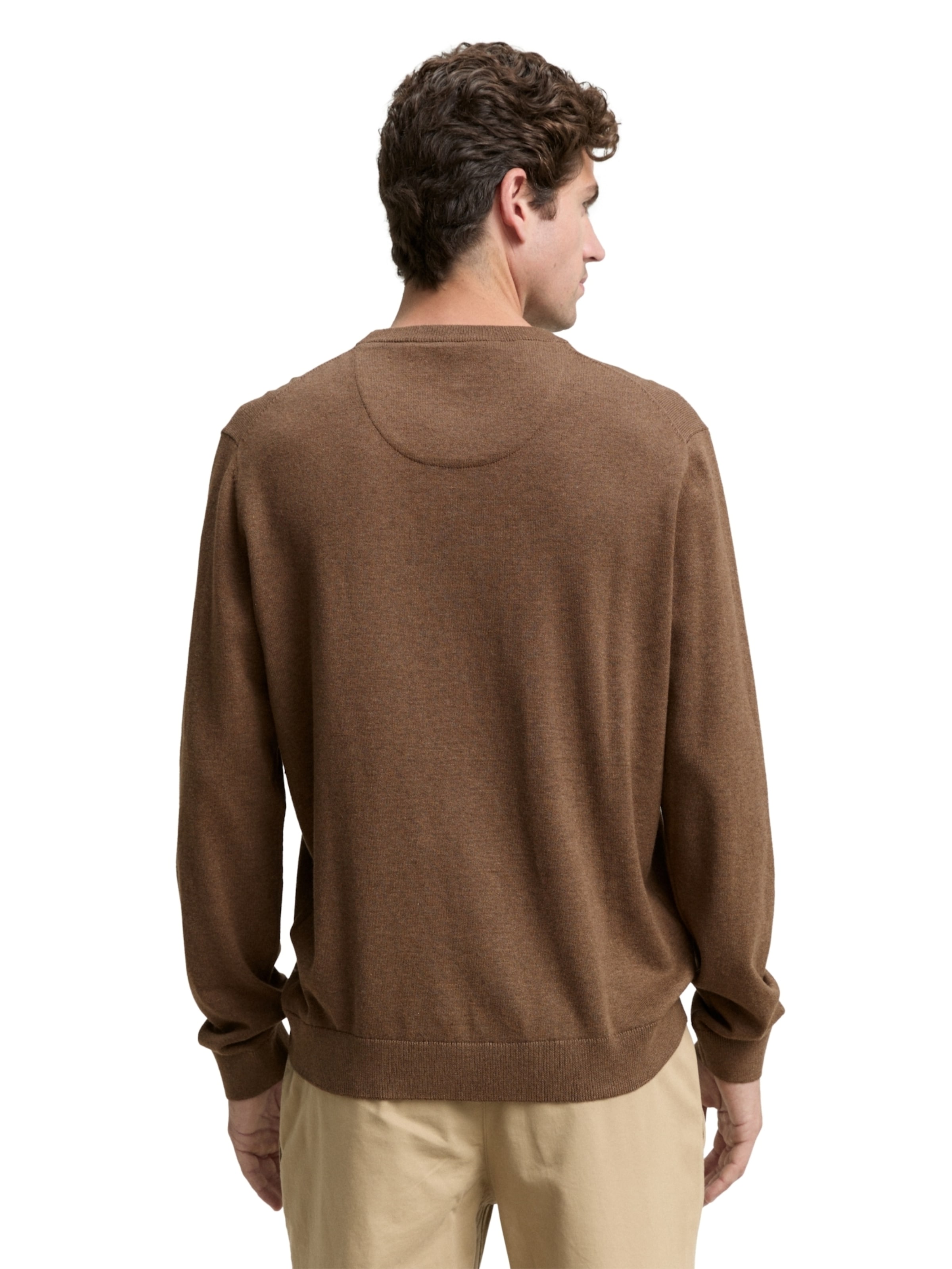 TOM TAILOR Sweater in Brown