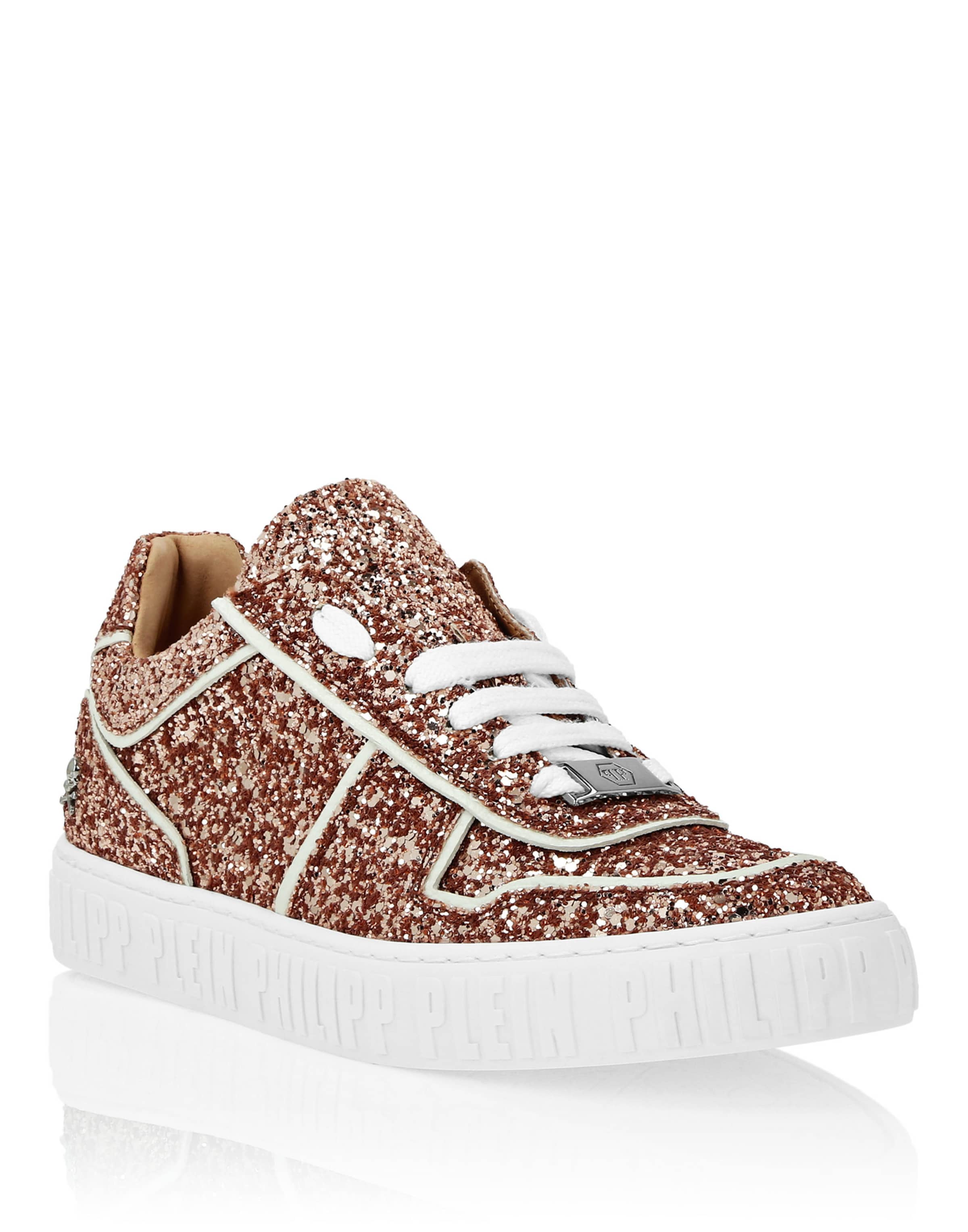 Philipp Plein - Zapatillas deportivas bajas 'King Power' en bronce: frente