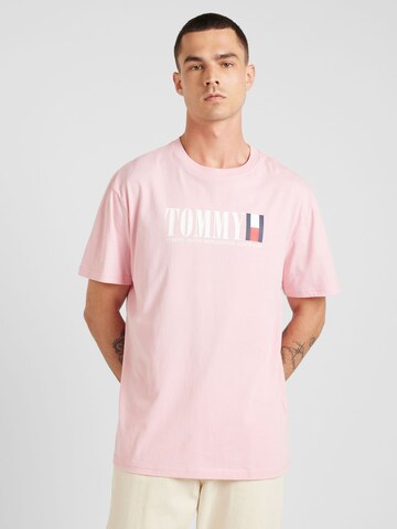 Maglietta di Tommy Jeans in rosa: frontale