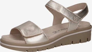 CAPRICE Sandale in Gold: Vorderseite