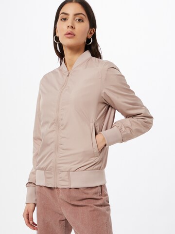 Veste mi-saison Urban Classics en rose : devant