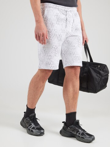 Regular Pantalon Karl Lagerfeld en blanc : devant