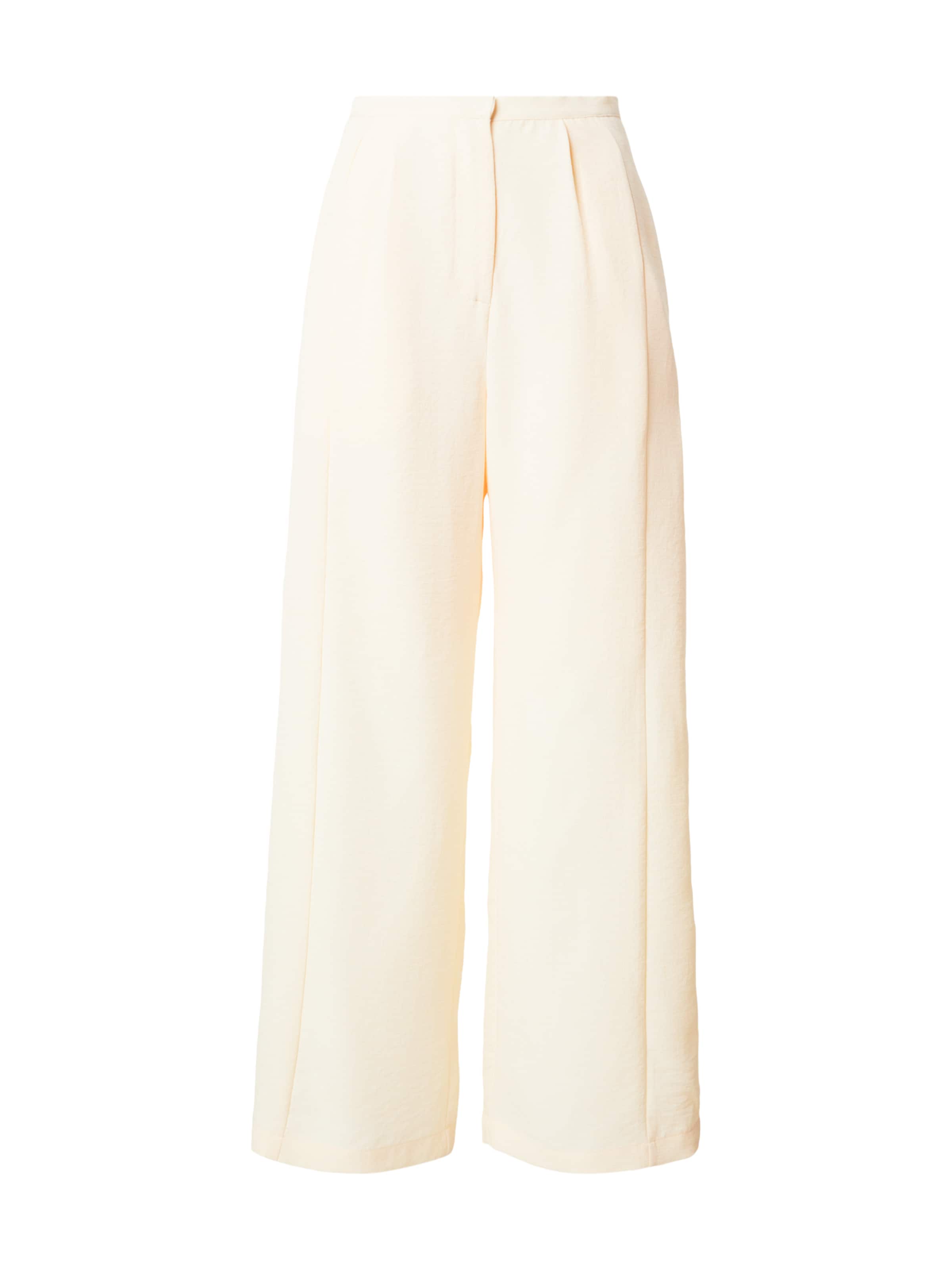Wide Leg Pantalon à pince 'Zuri' ABOUT YOU en jaune : devant