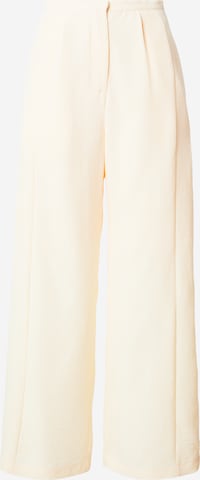 Wide Leg Pantalon à pince 'Zuri' ABOUT YOU en jaune : devant