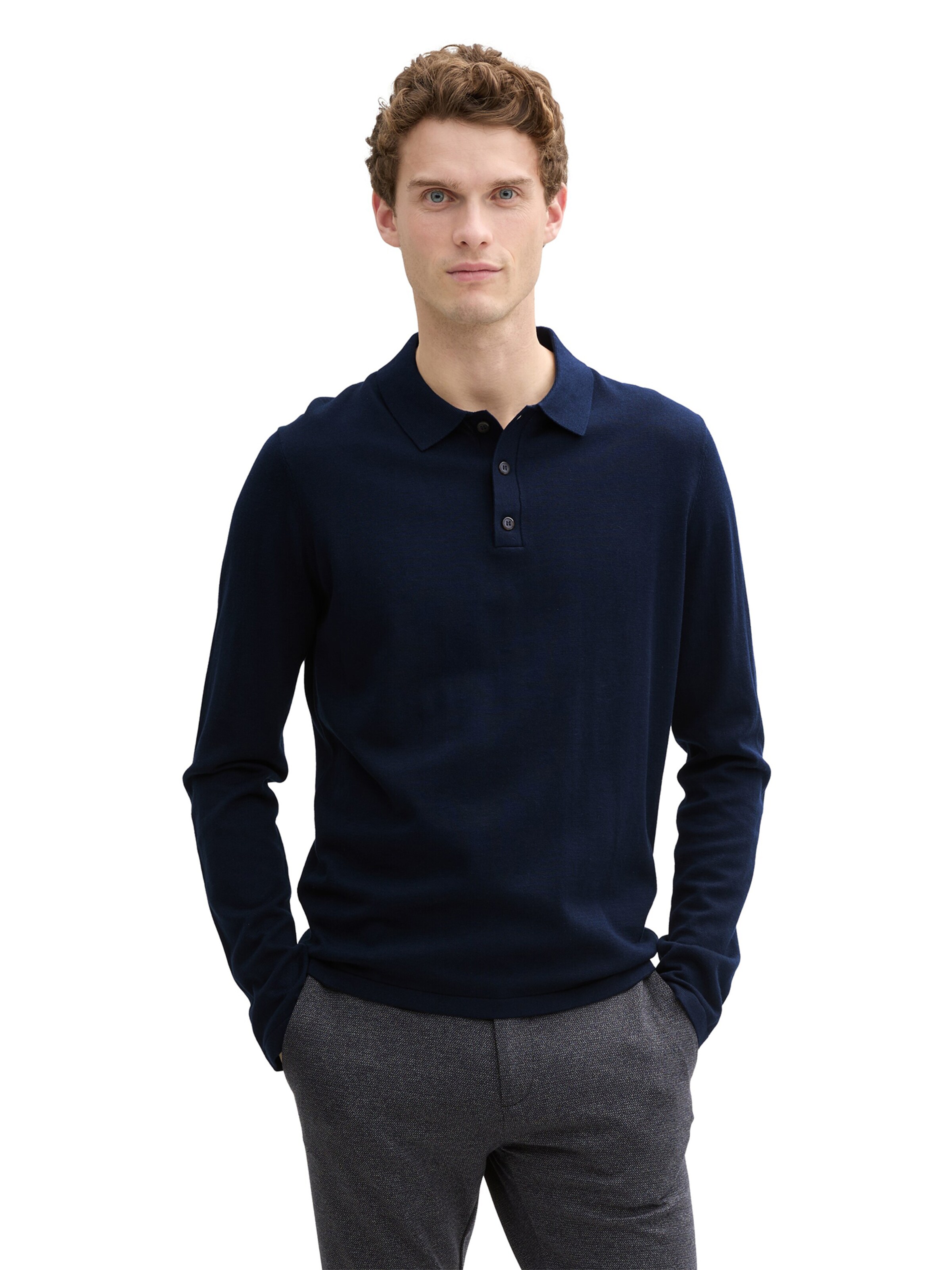 TOM TAILOR Trui in Blauw: voorkant