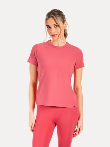 Smilodox T-Shirt Casual Fit in Pink: Vorderseite