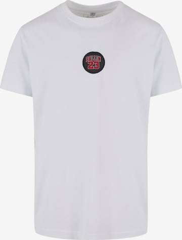 Mister Tee T-shirt 'Ballin 23' i vit: framsida