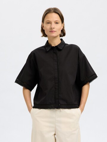SELECTED FEMME Bluse i sort: forside