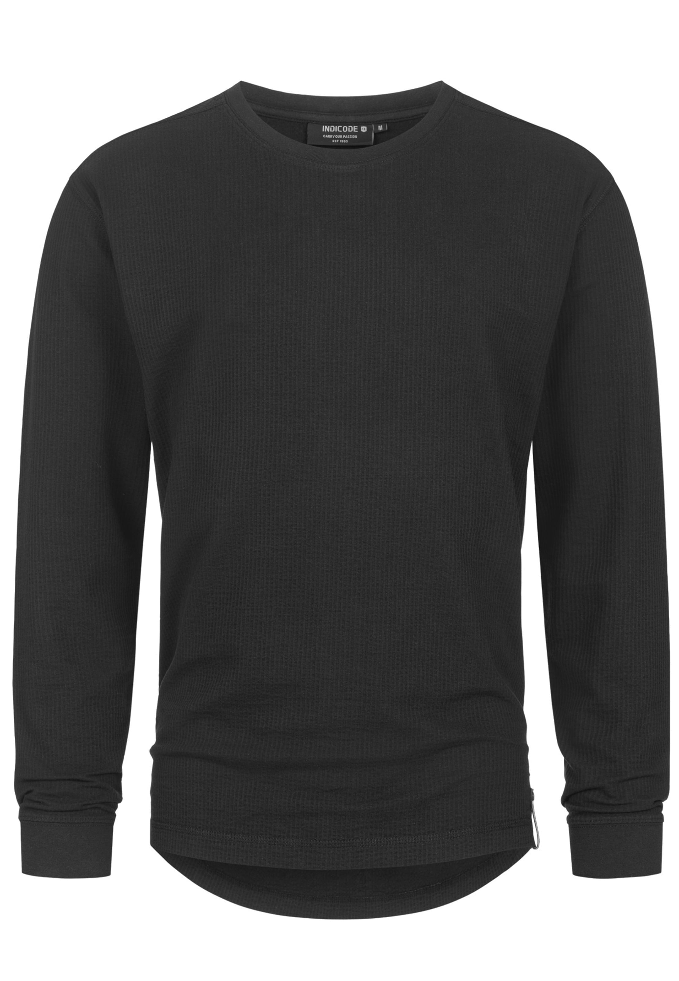 INDICODE JEANS Shirt in Black: front