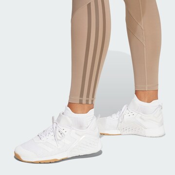 ADIDAS PERFORMANCE Skinny Sports trousers 'Hyperglam' in Brown