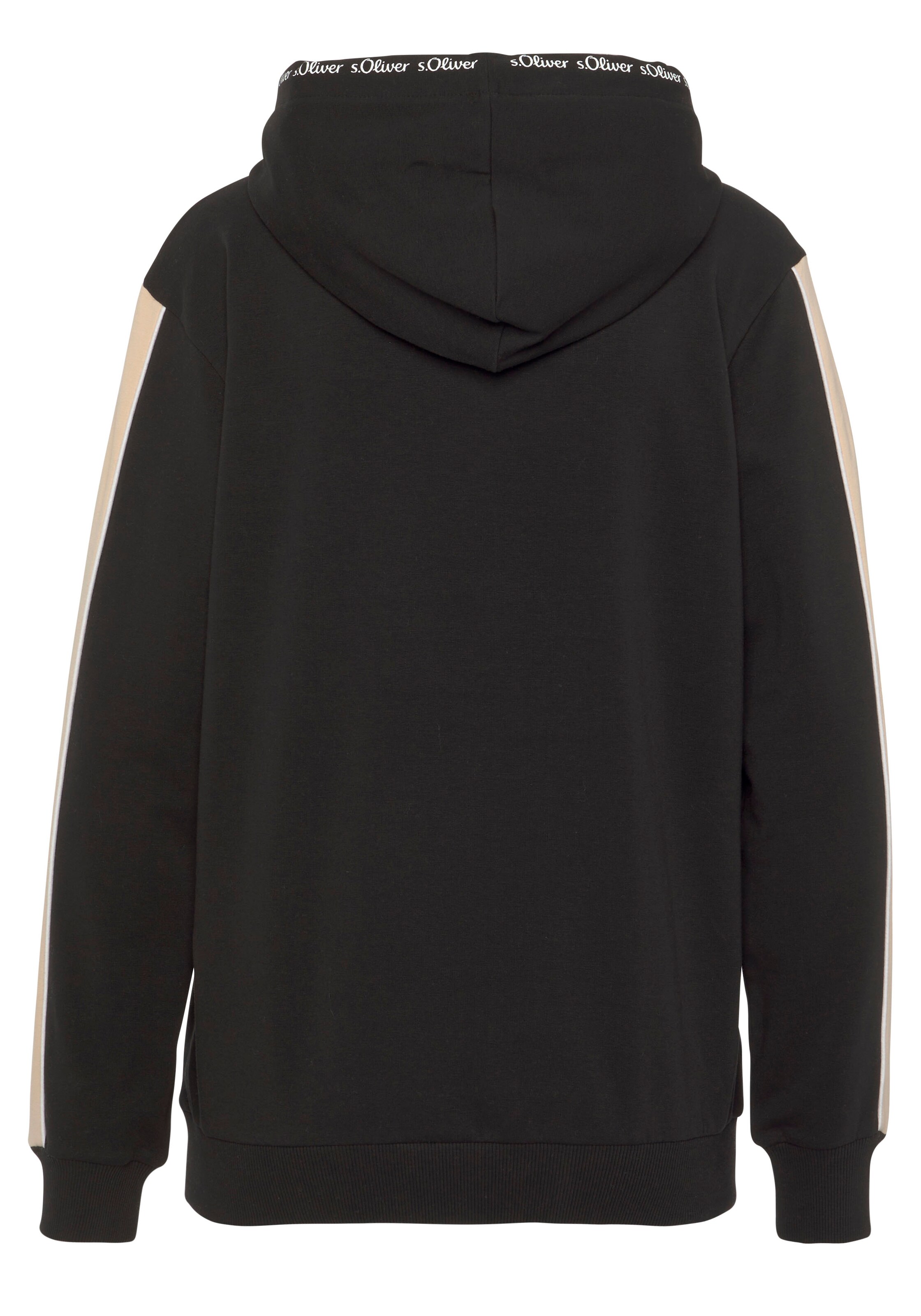 s.Oliver Sweatshirt in Schwarz