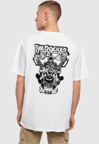 Merchcode Shirt 'Thin Lizzy - Logo Rocker' in White