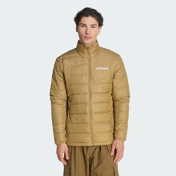 ADIDAS TERREX - Casaco outdoor ' Multi Light Down CLIMAWARM' em castanho: frente
