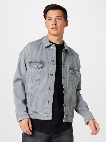 TOM TAILOR DENIM Between-season jacket in Grey: front