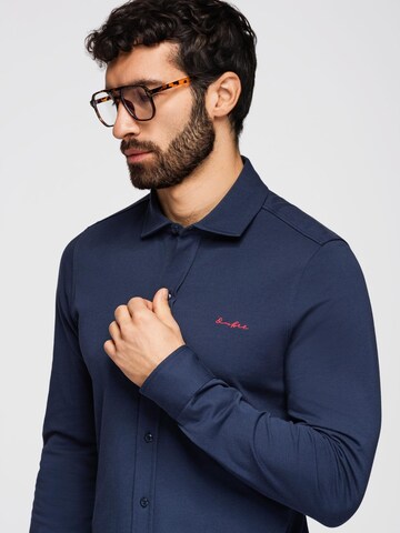 Ombre Regular fit Zakelijk overhemd in Blauw