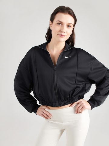 Veste de survêtement Nike Sportswear en noir : devant