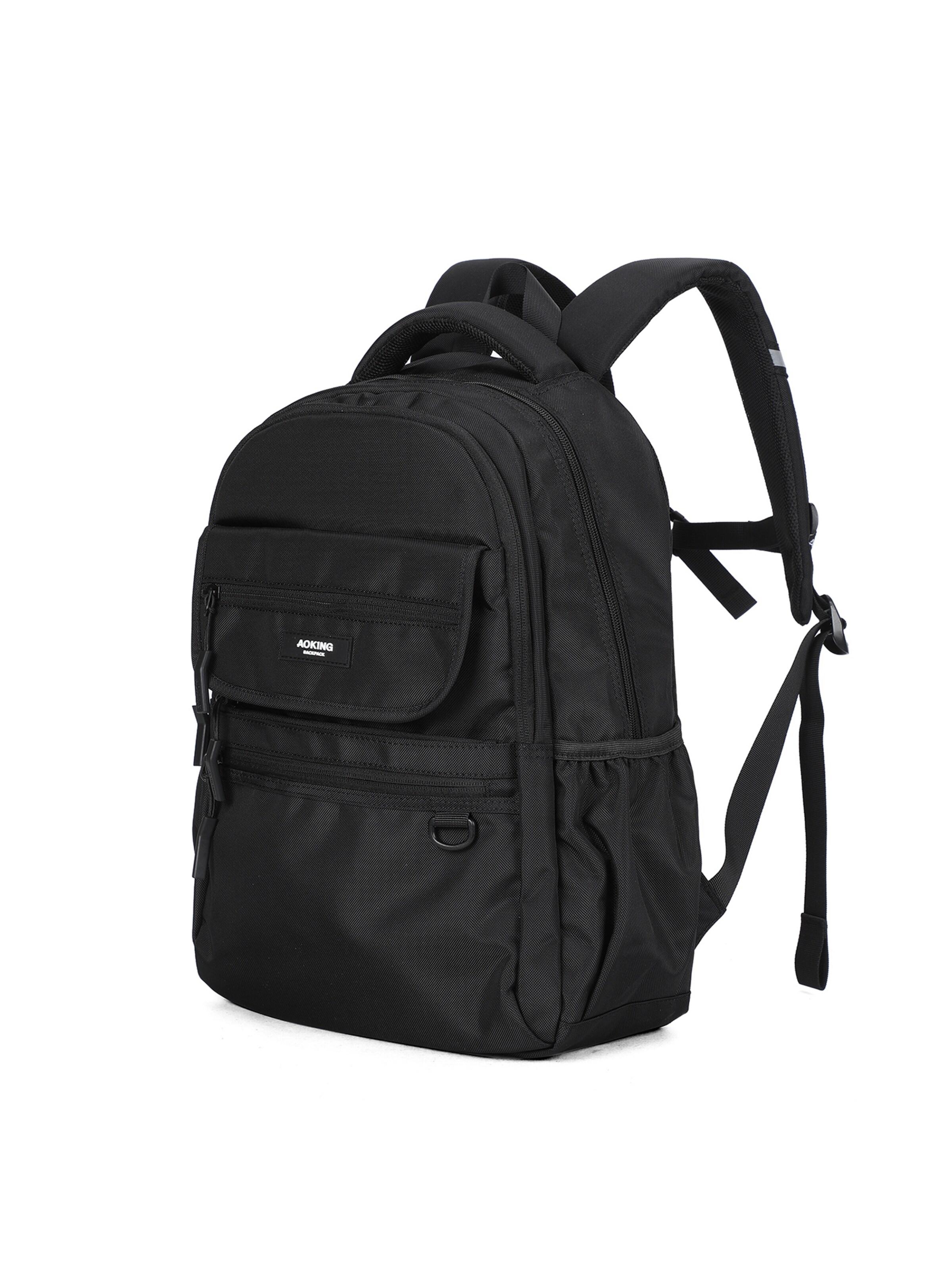 Aoking Rucksack in Schwarz: Vorderseite
