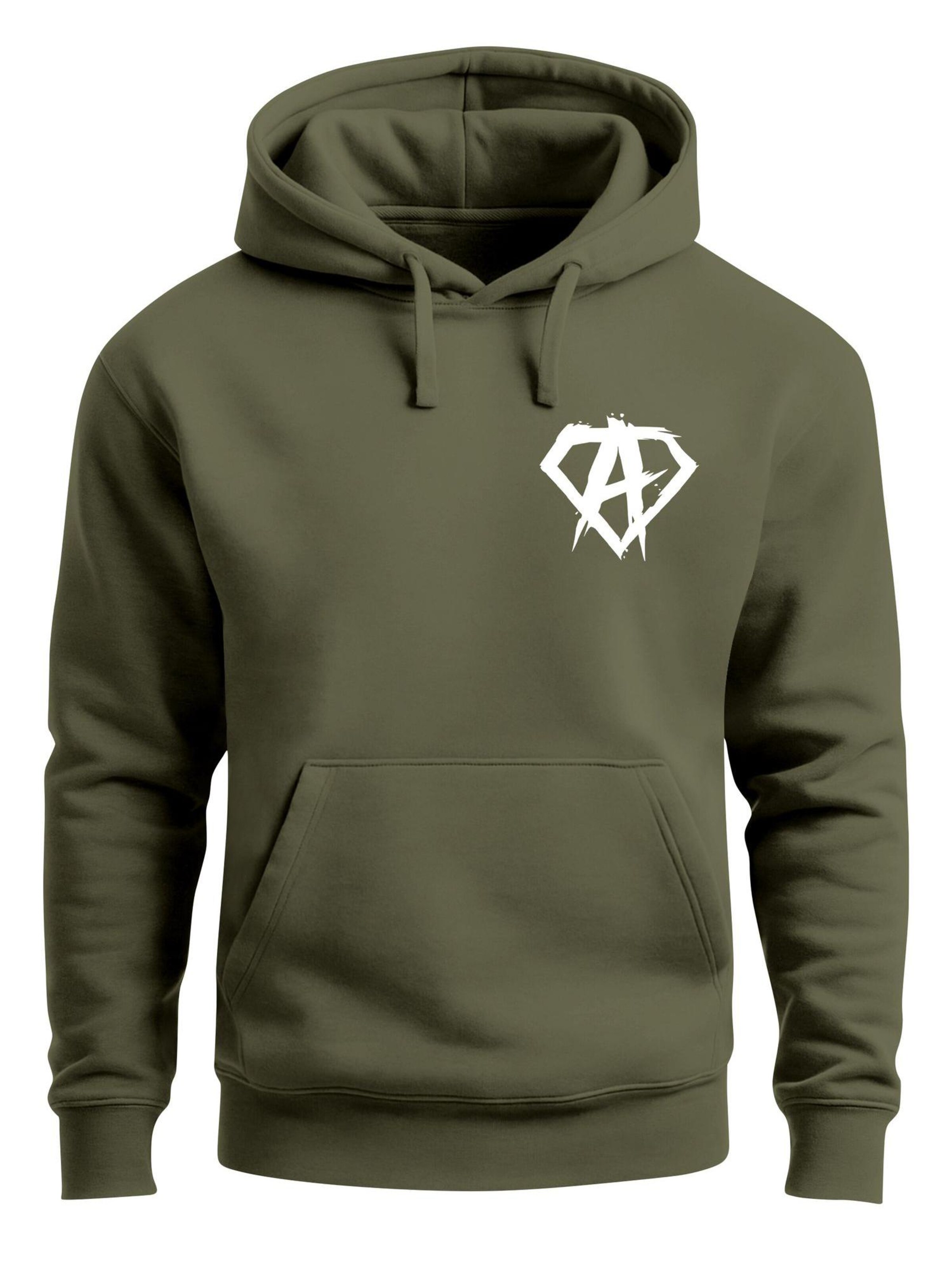 Neverless Sweatshirt 'Anarchy Gym' in Green: front