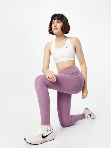 NIKE Skinny Športové nohavice 'Epic Fast' - fialová