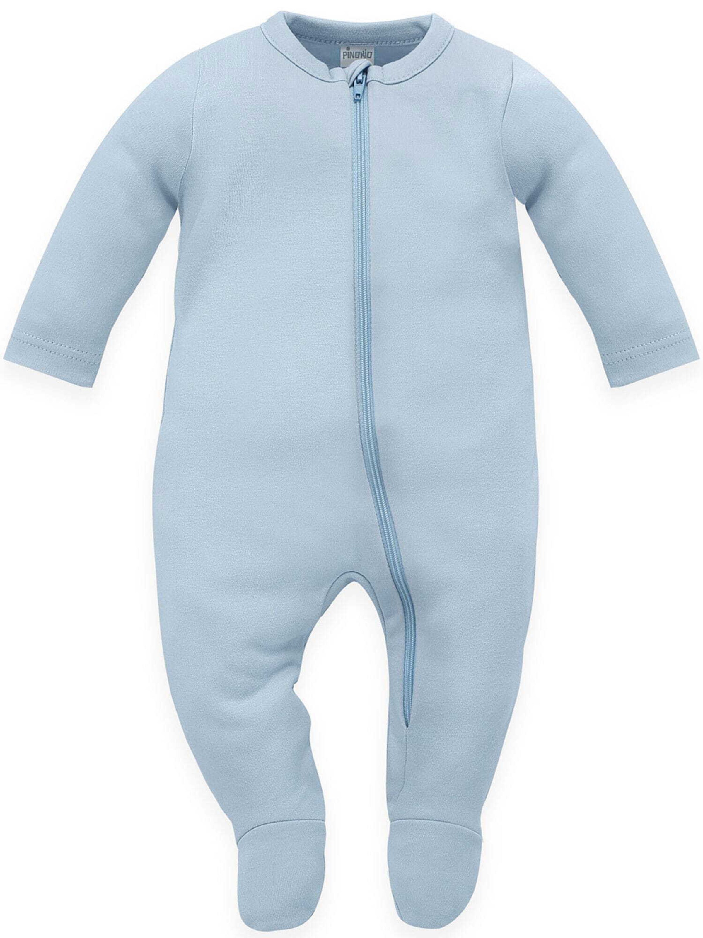Pinokio Strampler in Blau: Vorderseite
