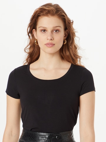 CULTURE - Camiseta 'Poppy' en negro: frente