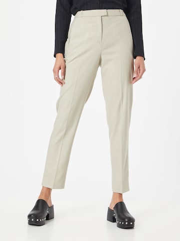 ESPRIT - regular Pantalón de pinzas en beige: frente
