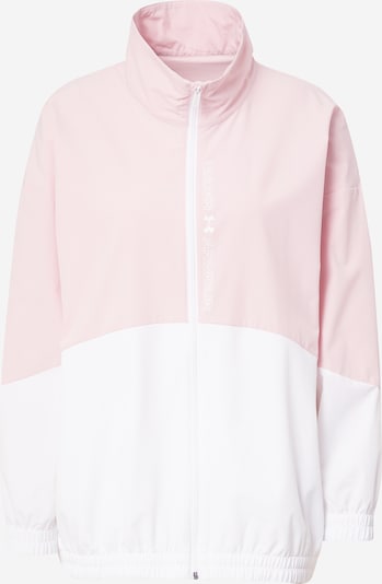 UNDER ARMOUR Veste de sport en rose pastel / blanc, Vue avec produit