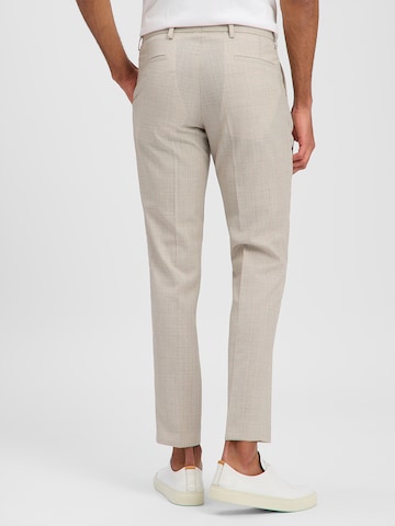 CG CLUB OF GENTS Slim fit Pleated Pants 'Paco' in Beige