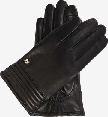 Gants Kazar en noir : devant