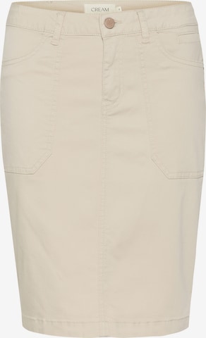 Cream Skirt 'Ann' in Beige: front