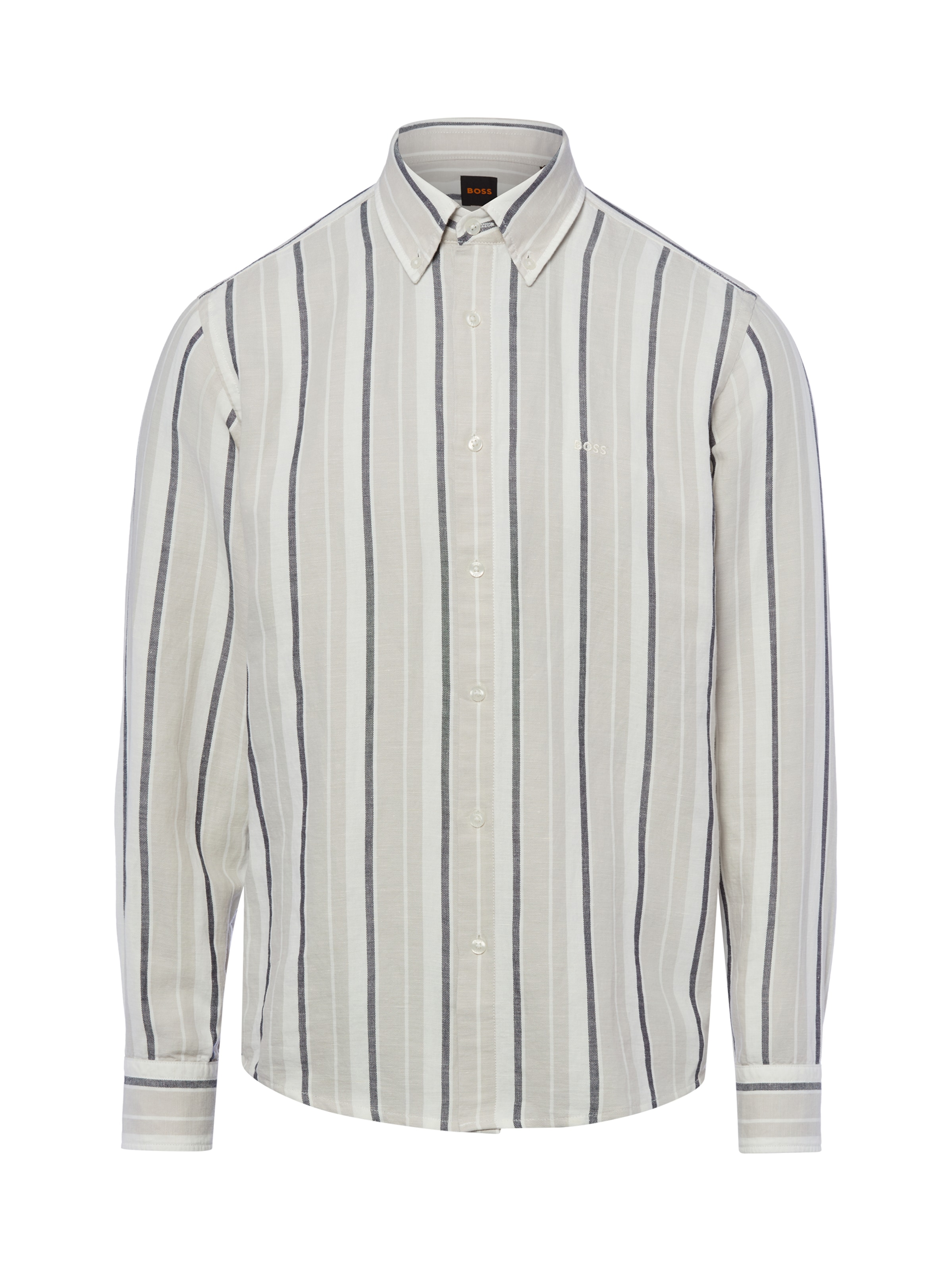Coupe regular Chemise 'Ricoplus' BOSS en beige : devant
