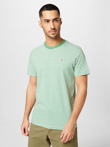 T-Shirt Tommy Jeans en vert : devant