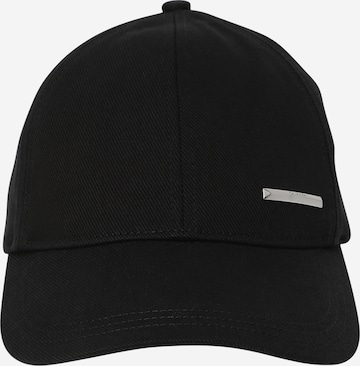 Calvin Klein Cap 'PYRAMID PLAQUE' in Black: front