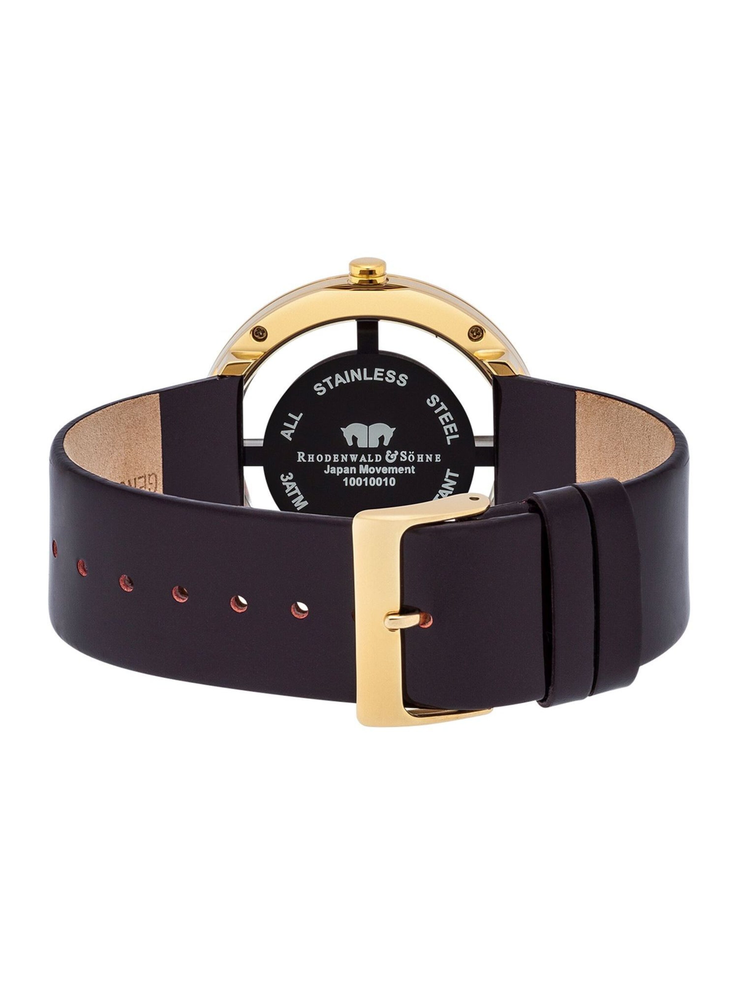 Rhodenwald & Söhne Analoog horloge 'Lucrezia' in Zwart