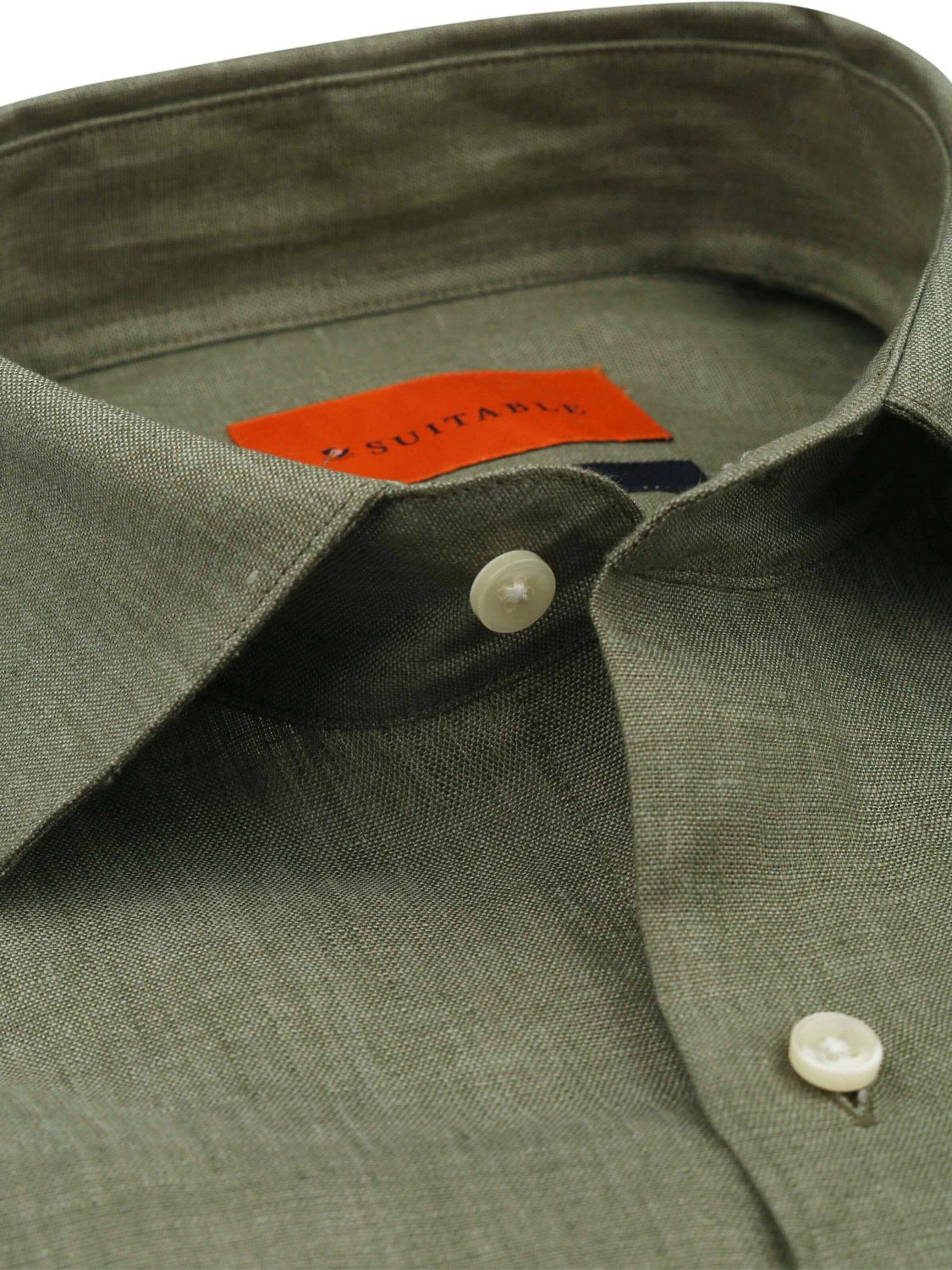 Suitable Comfort fit Overhemd in Groen