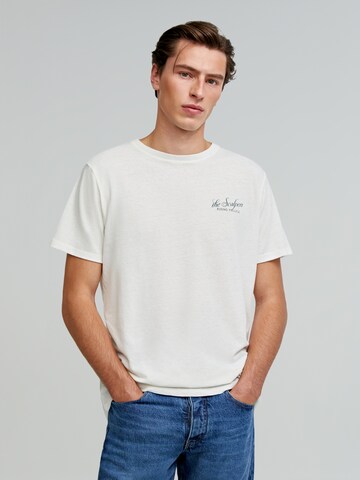 Scalpers Shirt in Wit: voorkant
