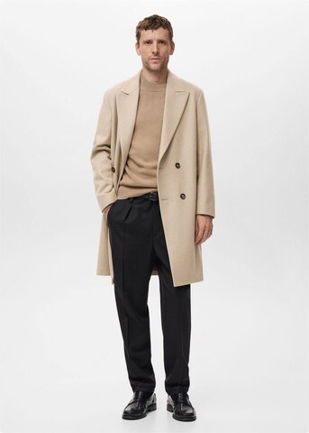 MANGO MAN Between-Seasons Coat 'Landon' in Beige