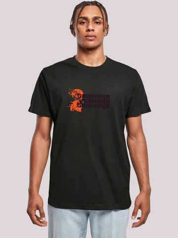 F4NT4STIC Shirt 'Geishora Japan Streetstyle' in Zwart