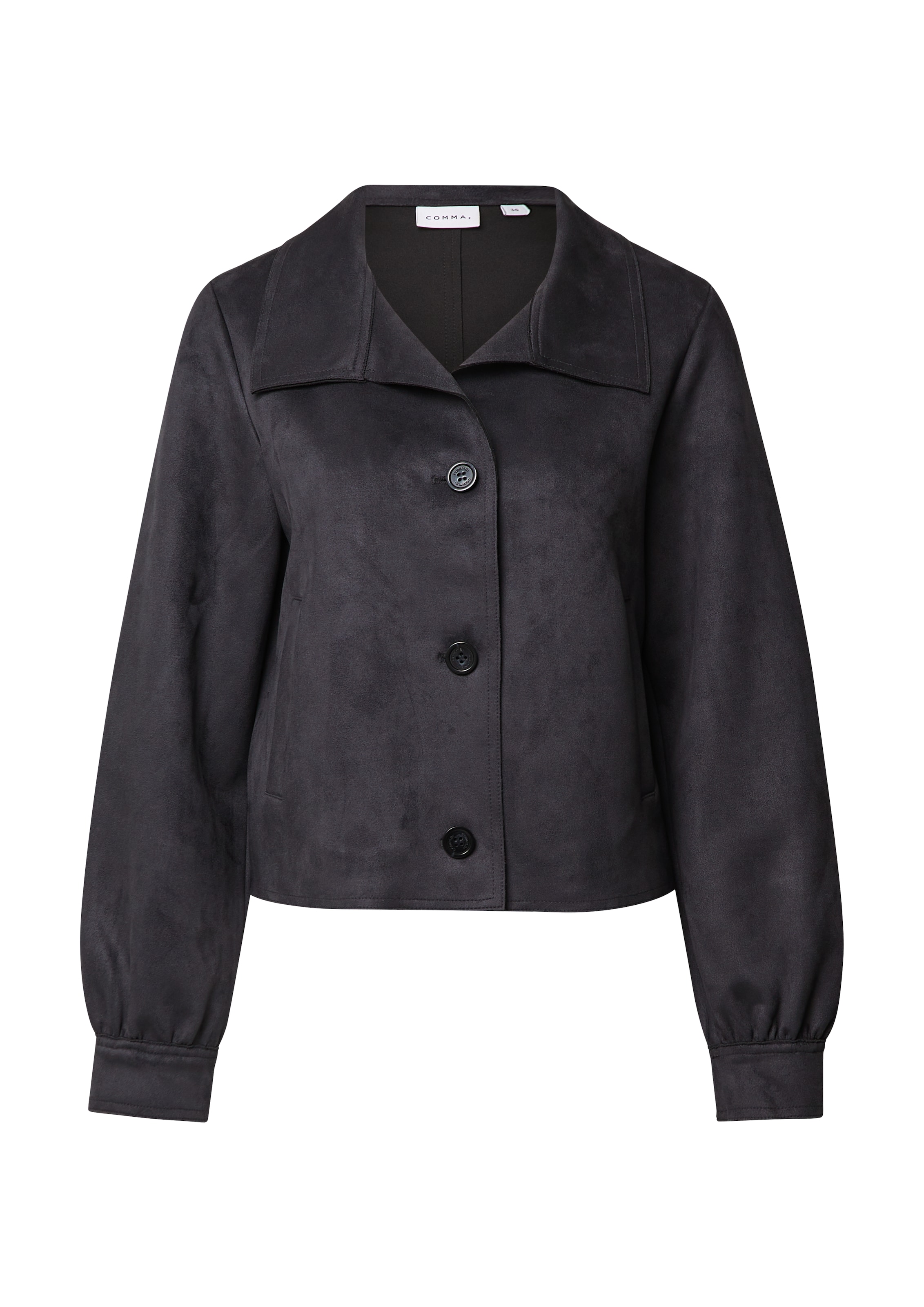 COMMA Tussenjas in Zwart: voorkant